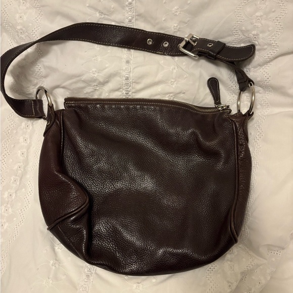 Roots Brown Leather Shoulder Bag - Picture 9 of 9